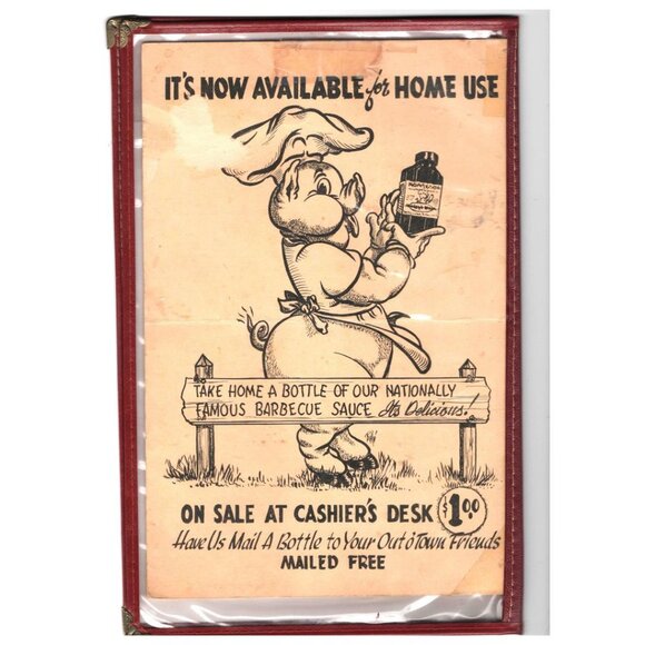 Vintage Restaurant Menu The Ham Steak Portland Oregon Kitchen Decor Collectible - Picture 2 of 7